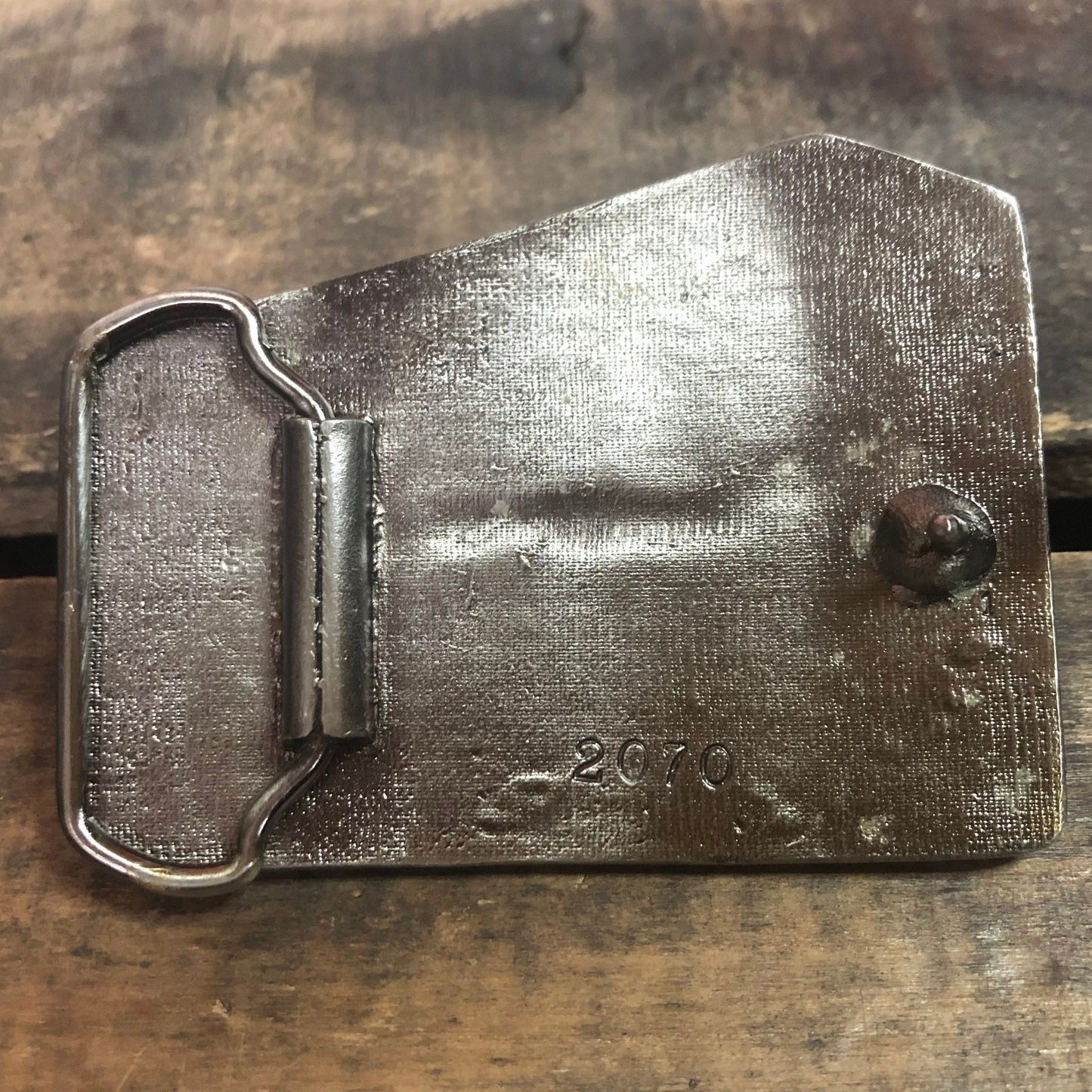 Vintage Fire Fighters U.S.A. Enamel Resin Belt Buckle
