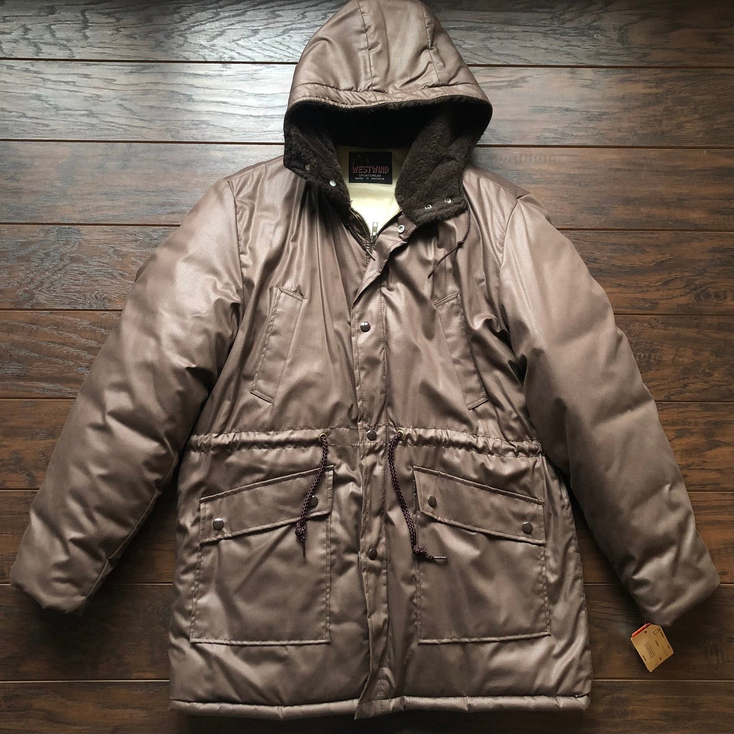 Deadstock 70’s/80’s Vintage Westwind Sportswear Winter Jacket with Faux Gur Lined Hood | Made in America