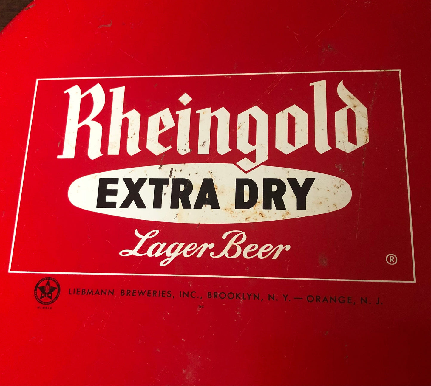 Vintage Rheingold Extra Dry Lager Beer Tray