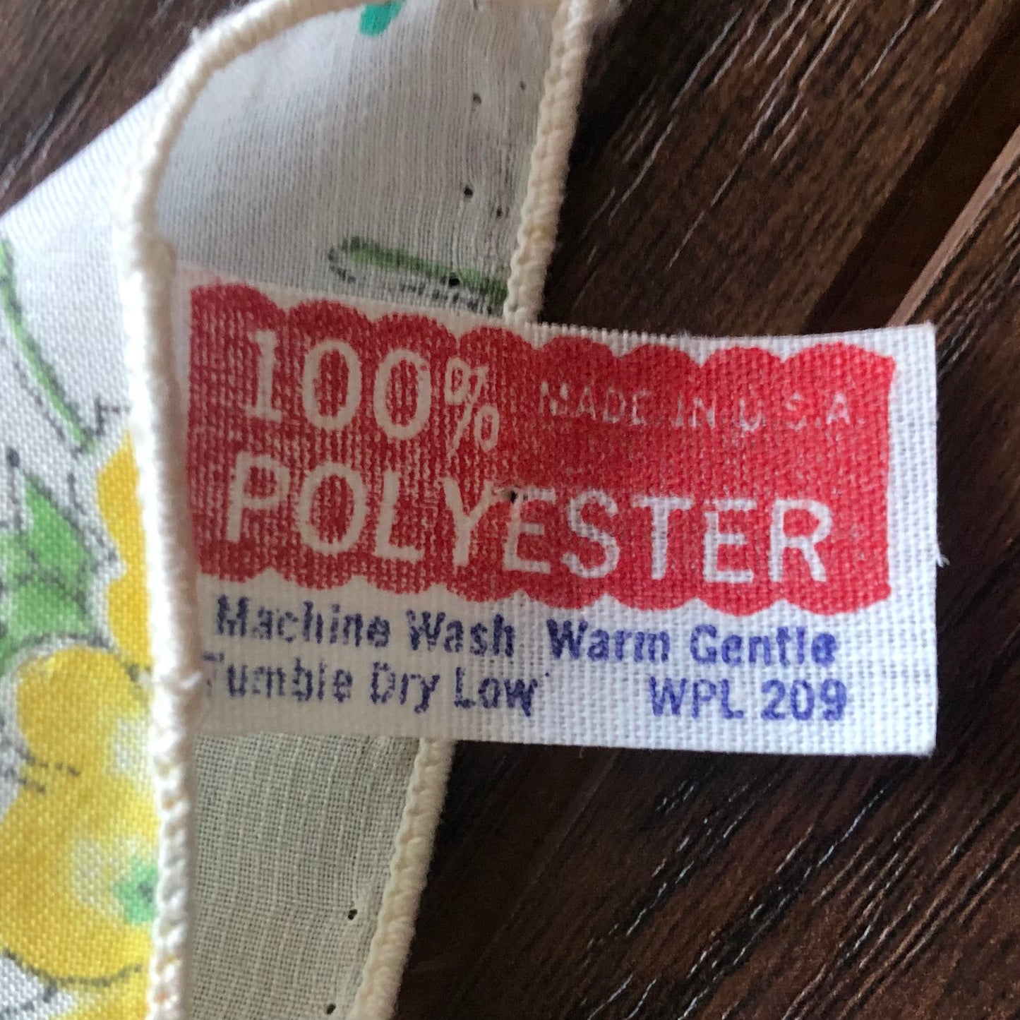 Vintage 100% Polyester Garden Party Scarf with Flowers and Butterflies | Made in USA