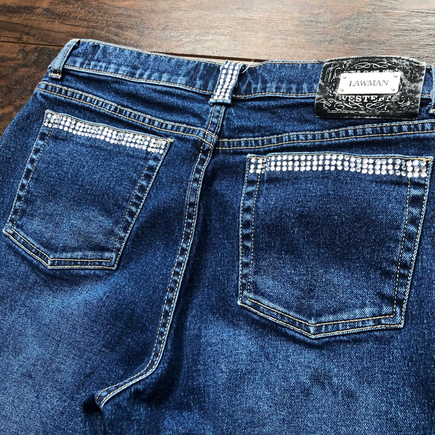 Vintage Western Women’s Lawman Jeans with Rhinestones | Superior/Slim Fit