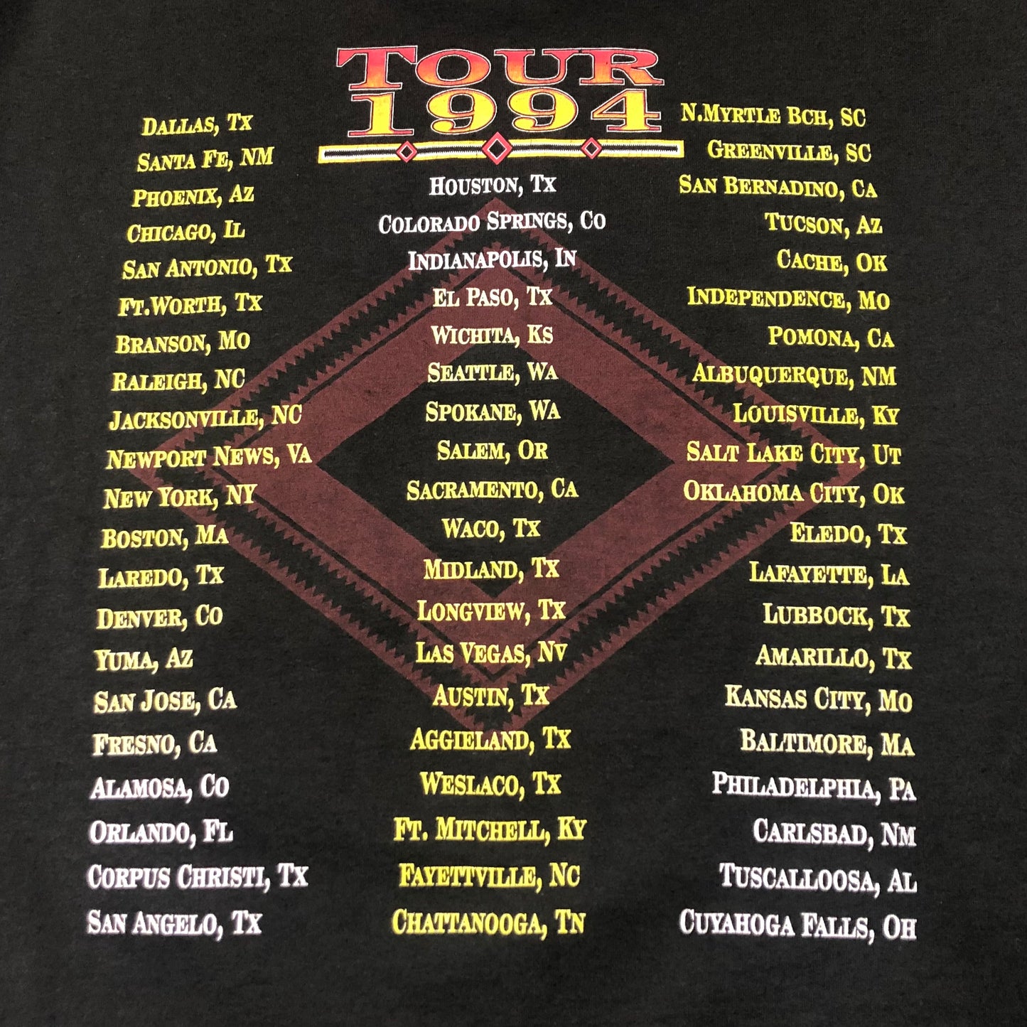 1994 Vintage Western Rick Trevino Country Concert Tour T-Shirt | Made in USA