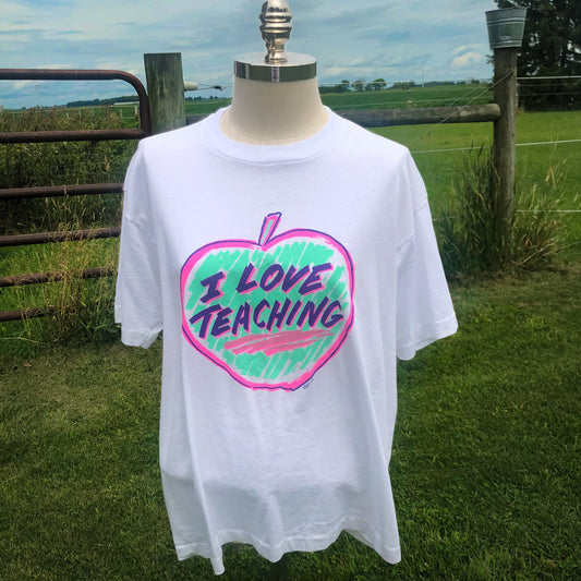1990 Vintage “I Love Teaching” T-Shirt | Made in USA