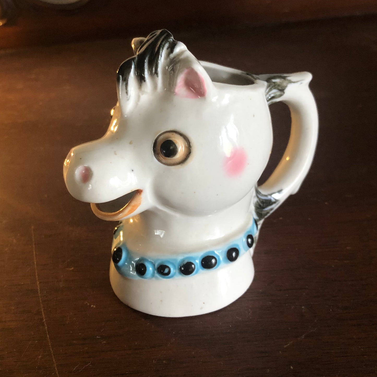50’s Vintage Western Hand Painted Horse Creamer | Nasco Style