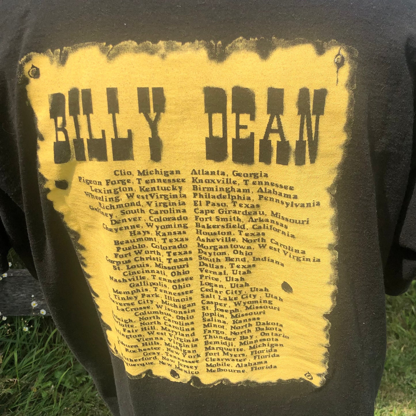 1992 Vintage Western Billy Dean Country Concert T-Shirt | Billy The Kid