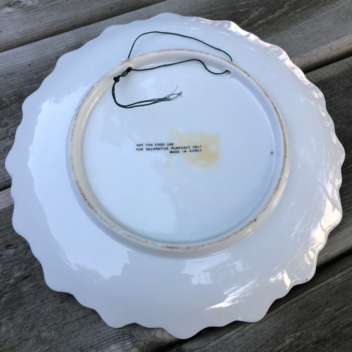Vintage Nebraska State Souvenir Plate with Gold Trim | Made in Korea