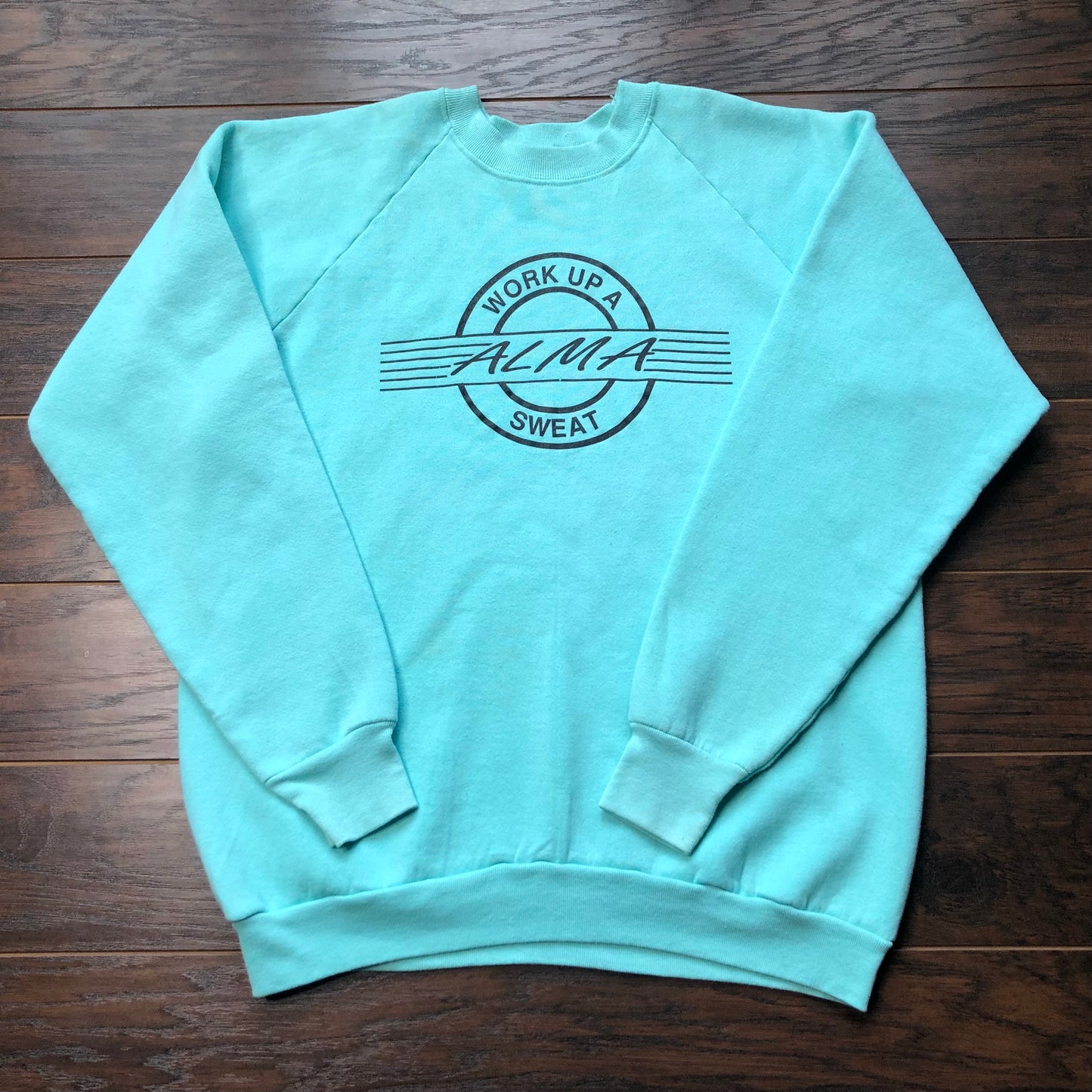 Vintage “Work Up A Sweat Alma” Pullover Sweatshirt-Alma, MI | Made in USA
