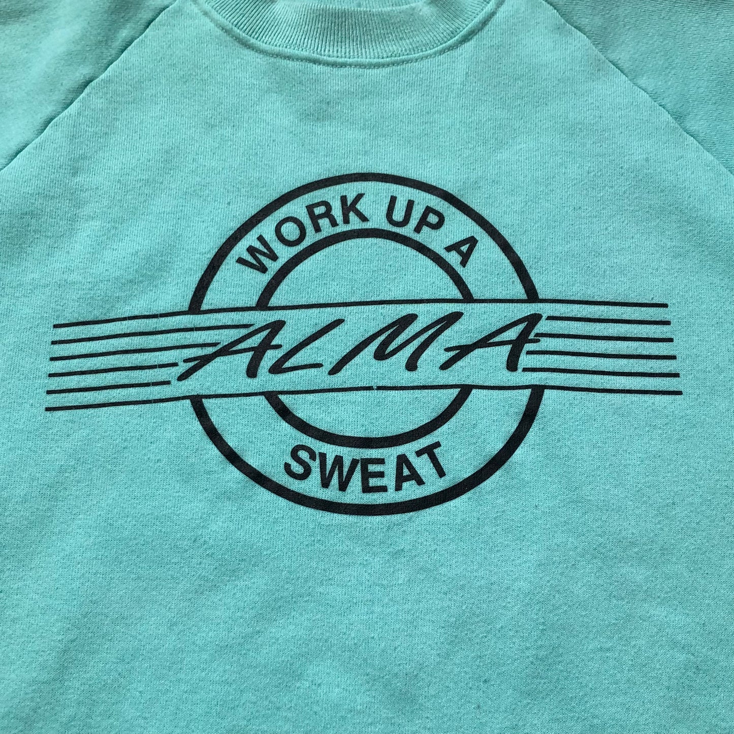 Vintage “Work Up A Sweat Alma” Pullover Sweatshirt-Alma, MI | Made in USA