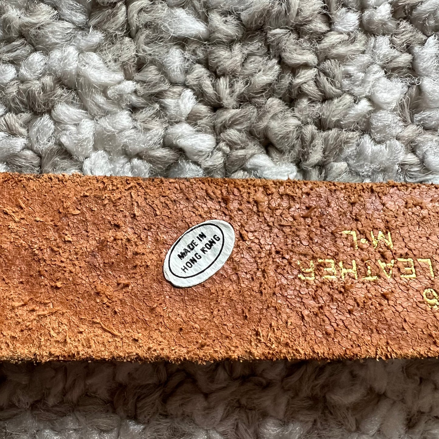 80’s Vintage Western MILOR Aztec Hand Painted Genuine Leather Tooled Belt | Made in Hong Kong