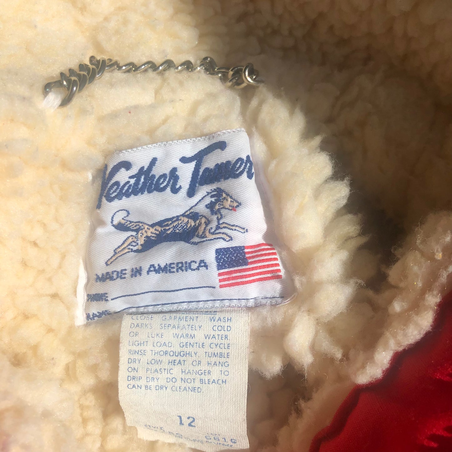 80’s Girls Weather Tamer Winter Jacket with Faux Sherpa Lining | Made in USA