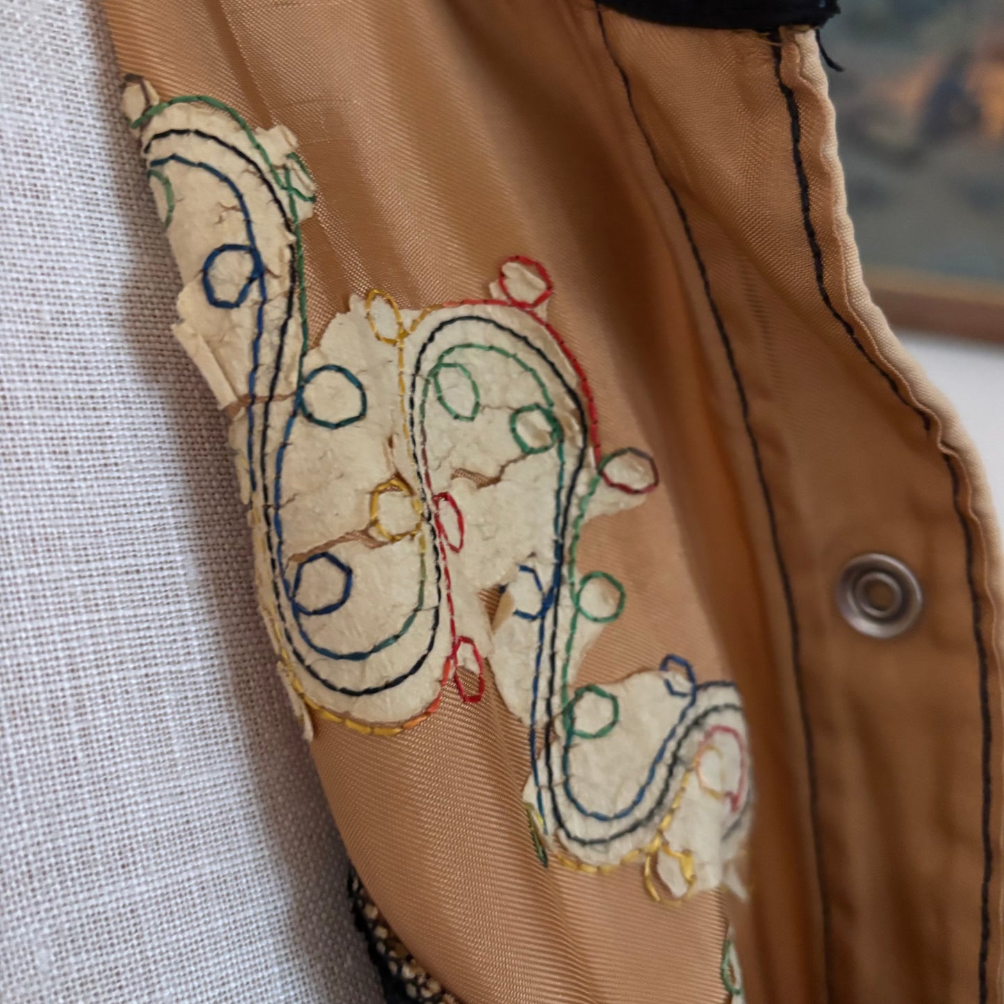 50’s/60’s Vintage Western Men’s Western Craft by Christensen with Rainbow Chain Stitching and Fringe | Made in Canada