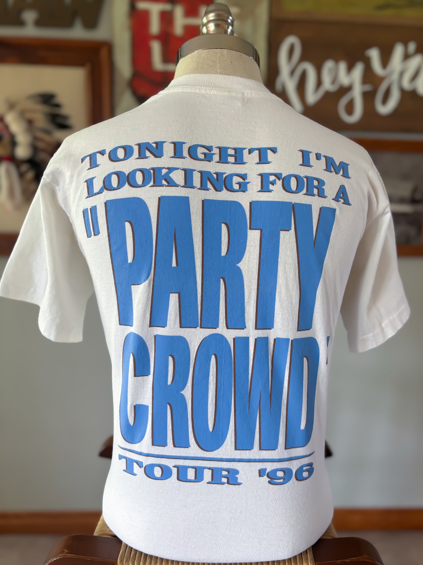 Vintage 1996 David Lee Murphy Party Crowd Tour T Shirt Large Country Music