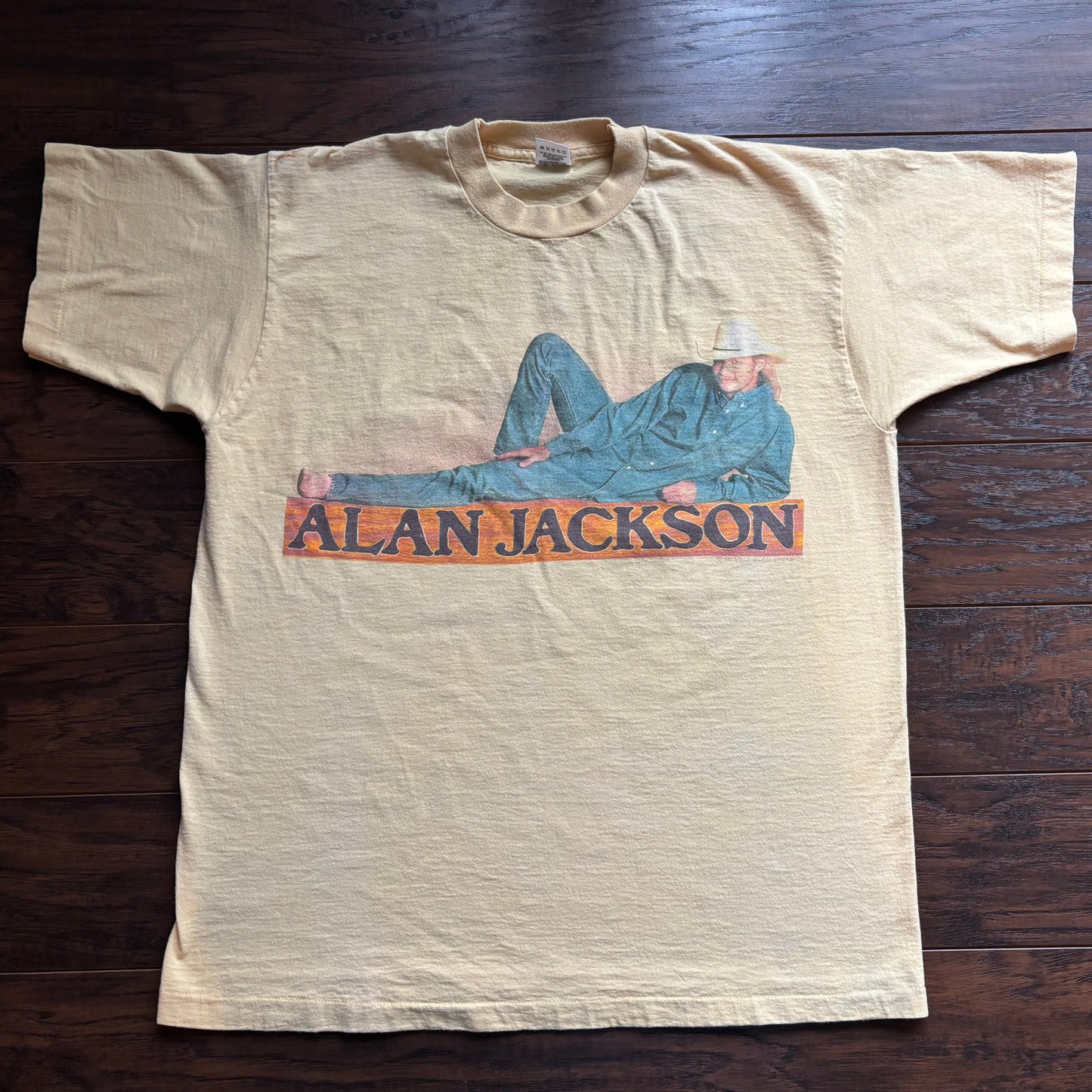 Vintage 1995 Alan Jackson Country Concert T-Shirt XL Made in USA Fruit of the Loom