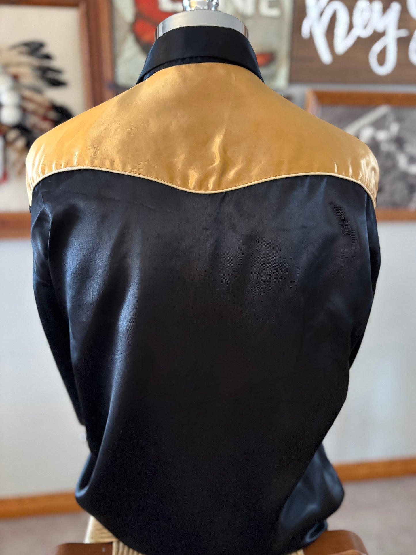 50’s/60’s Vintage Western Men’s Western Craft by Christensen with Rainbow Chain Stitching and Fringe | Made in Canada