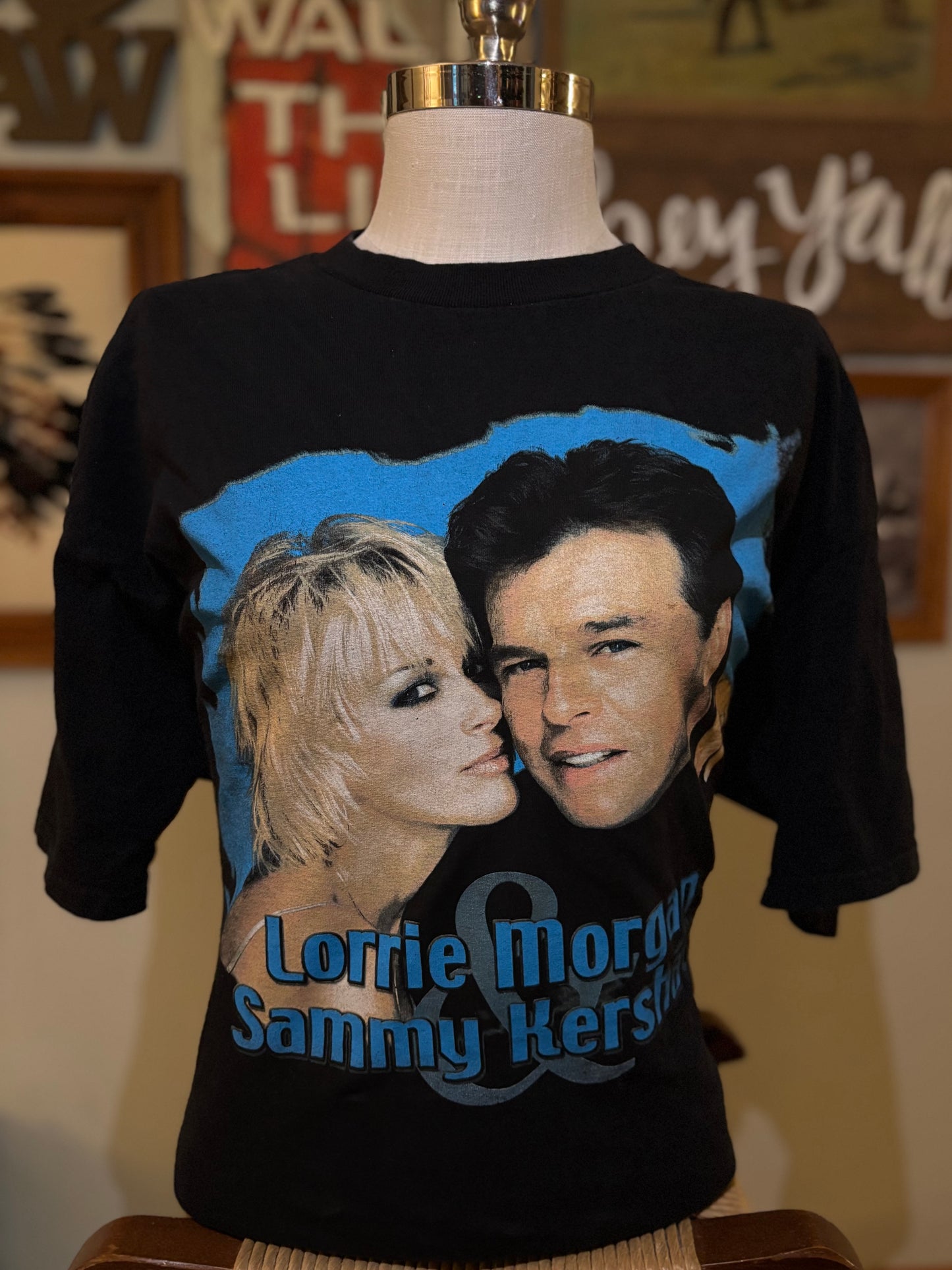 Vintage 90s Lorrie Morgan Sammy Kershaw T-Shirt XL | Country Music Tour Tee | Delta Pro Weight Concert Shirt