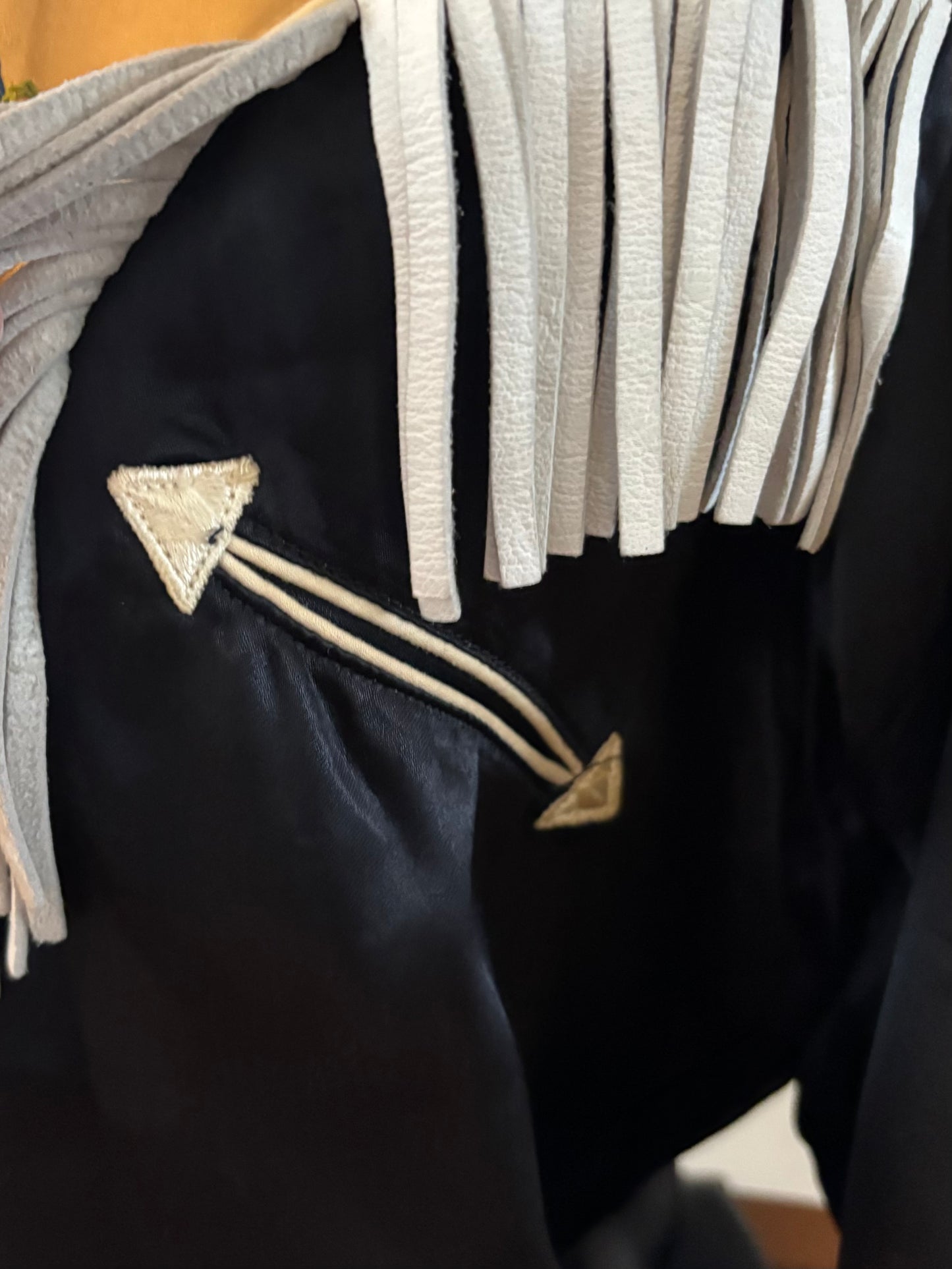50’s/60’s Vintage Western Men’s Western Craft by Christensen with Rainbow Chain Stitching and Fringe | Made in Canada