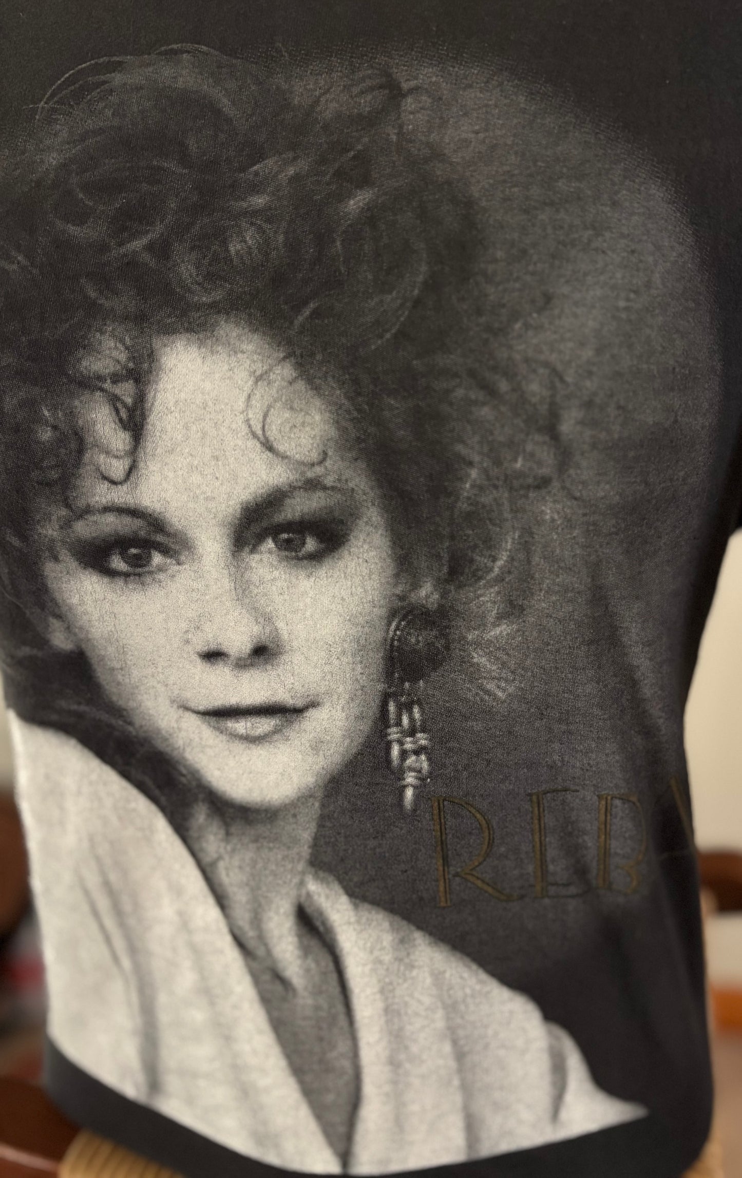 Vintage 1990 Reba McEntire Tour T Shirt XL | Made in USA Hanes | Double Sided Graphic