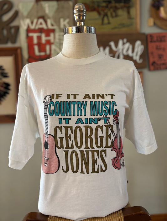 Vintage 1997 George Jones Tour T-Shirt XL | I Saw No Show Jones Concert Tee | 90s Country Music Shirt | Fruit of the Loom