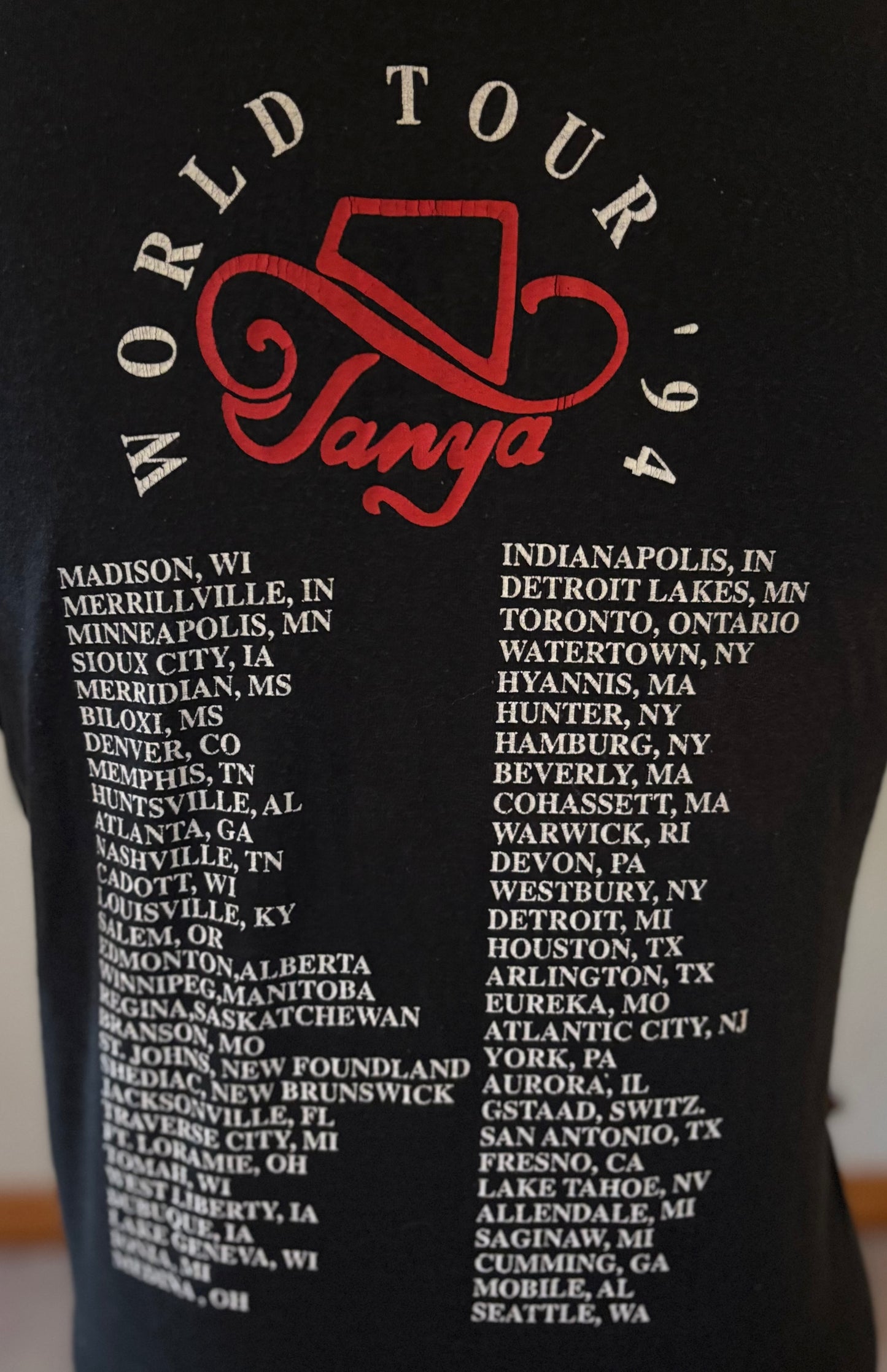 Vintage 1994 Tanya Tucker World Tour T-Shirt | Country Concert Tee | Nice Man Tag