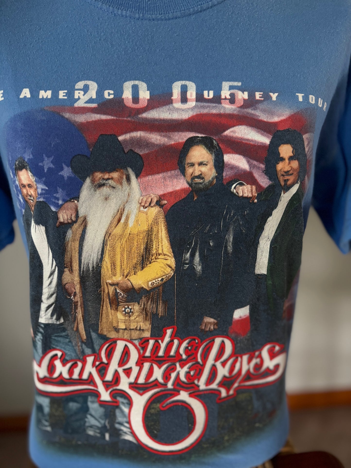 Vintage 2005 Oak Ridge Boys American Journey Tour T-Shirt | Medium | Country Music