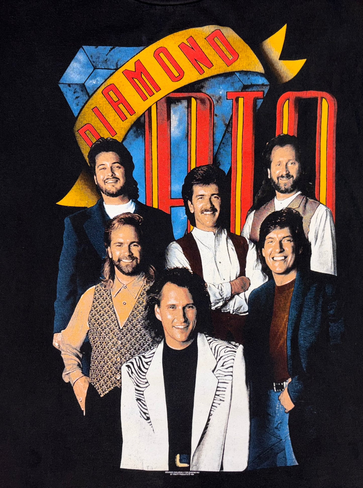 1994 Vintage Diamond Rio “Love A Little Stronger” Country Concert T-Shirt