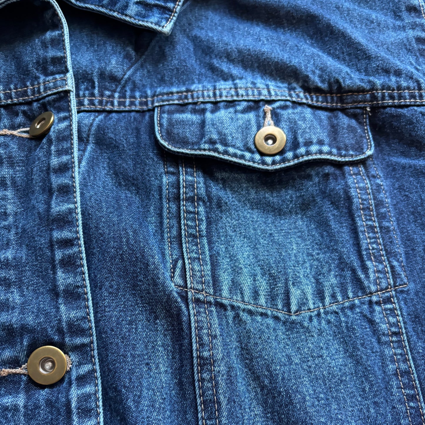 Vintage 2000s Women’s Oversized Ulla Popken Blue Jean Trucker Jacket