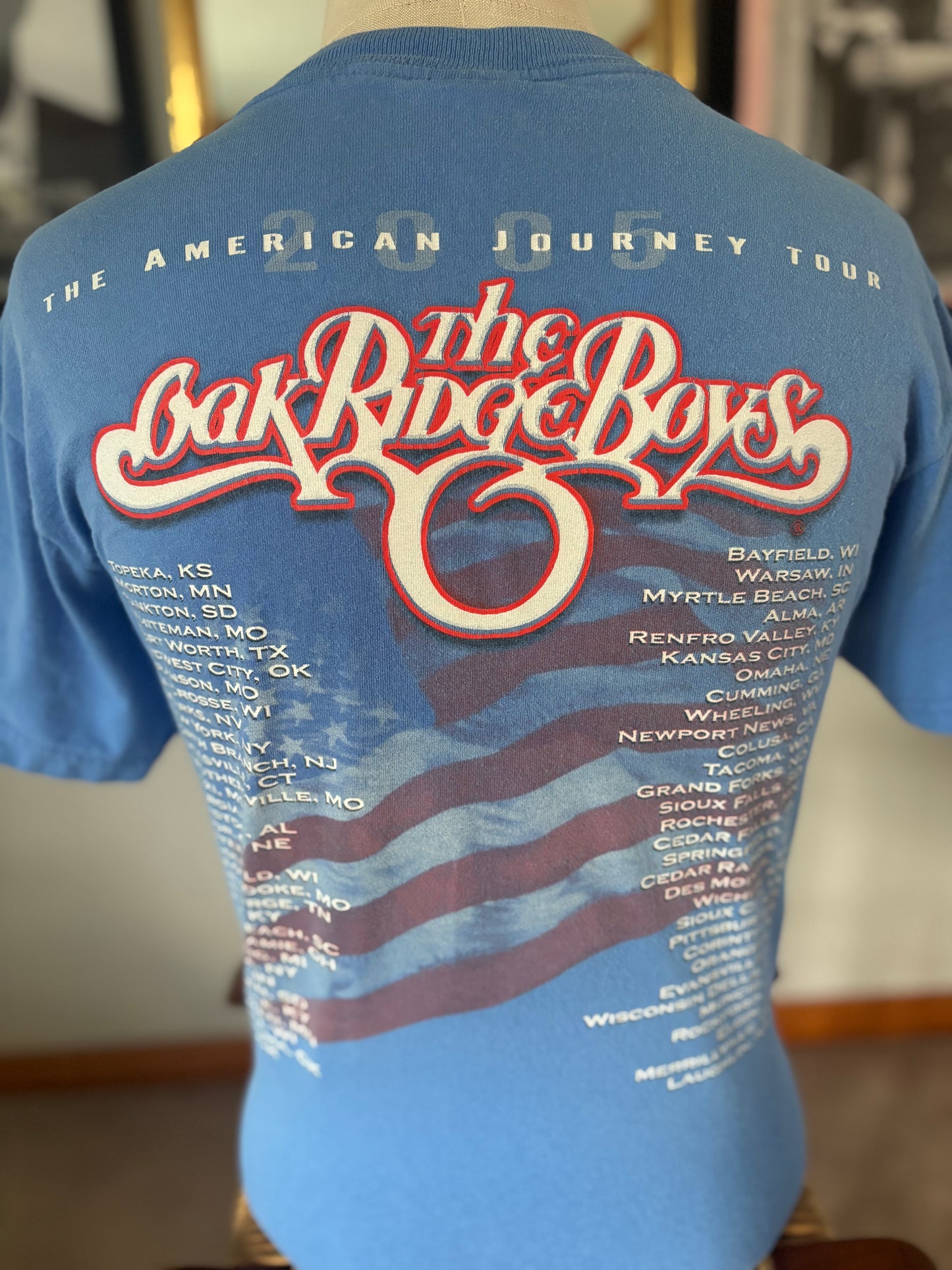 Vintage 2005 Oak Ridge Boys American Journey Tour T-Shirt | Medium | Country Music