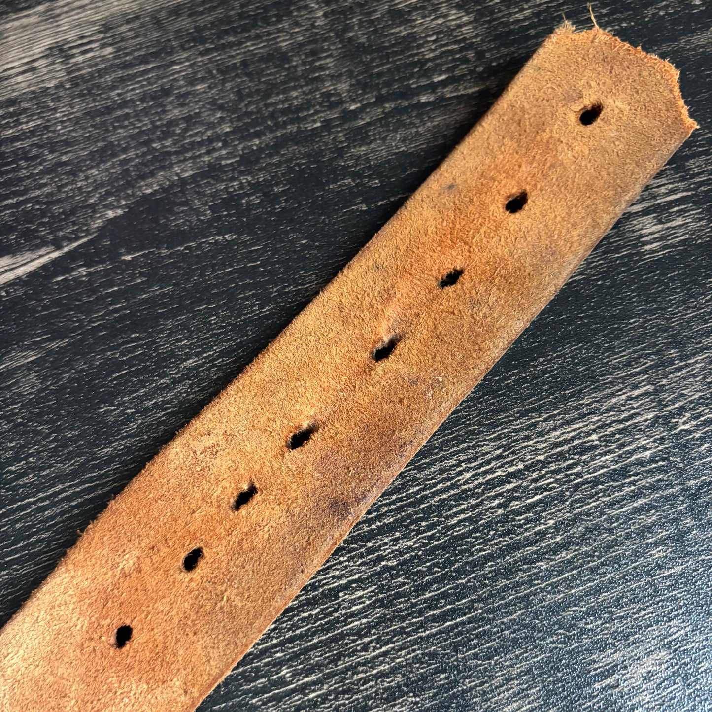 Vintage John Deere Leather Belt | Embossed Deer Logo Workwear Belt | 1980s Farm Ranch Western Americana Brown Leather Belt