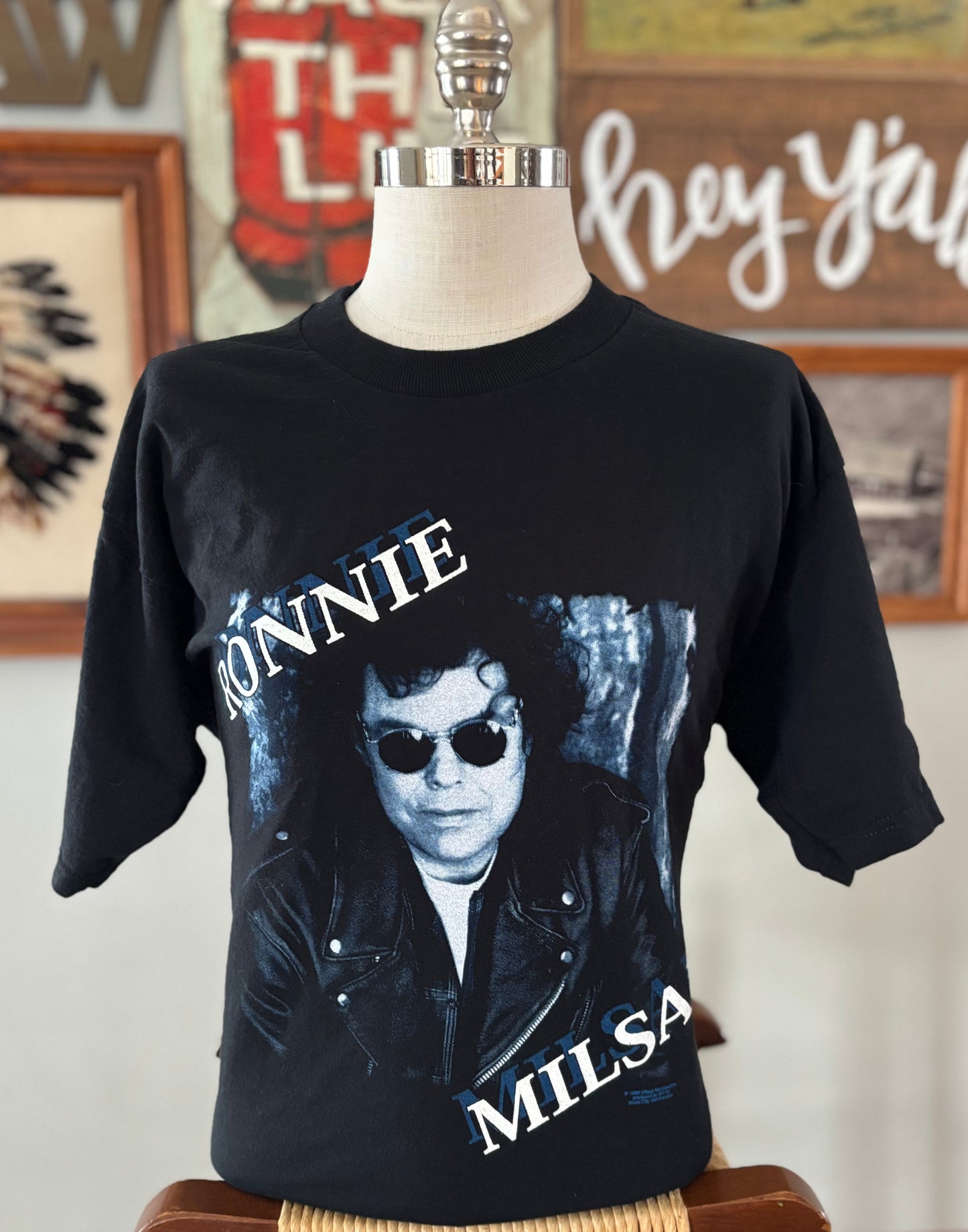 Vintage 1998 Ronnie Milsap Country Concert T-Shirt Double Sided 90s Fruit of the Loom Heavy Cotton XL