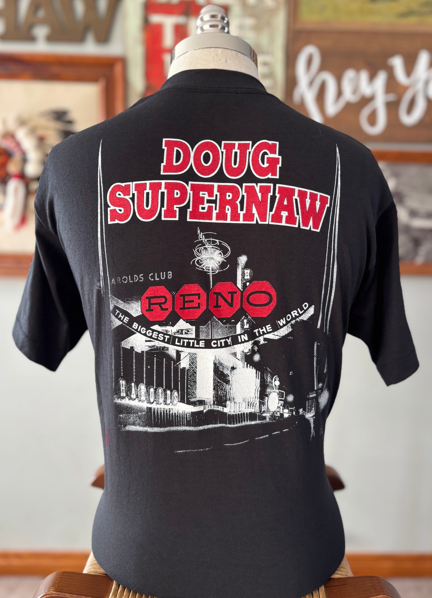 Vintage 1993 Doug Supernaw Country Concert T Shirt Deadstock | Made in USA | Graphic Shirt Front and Back Print | Large