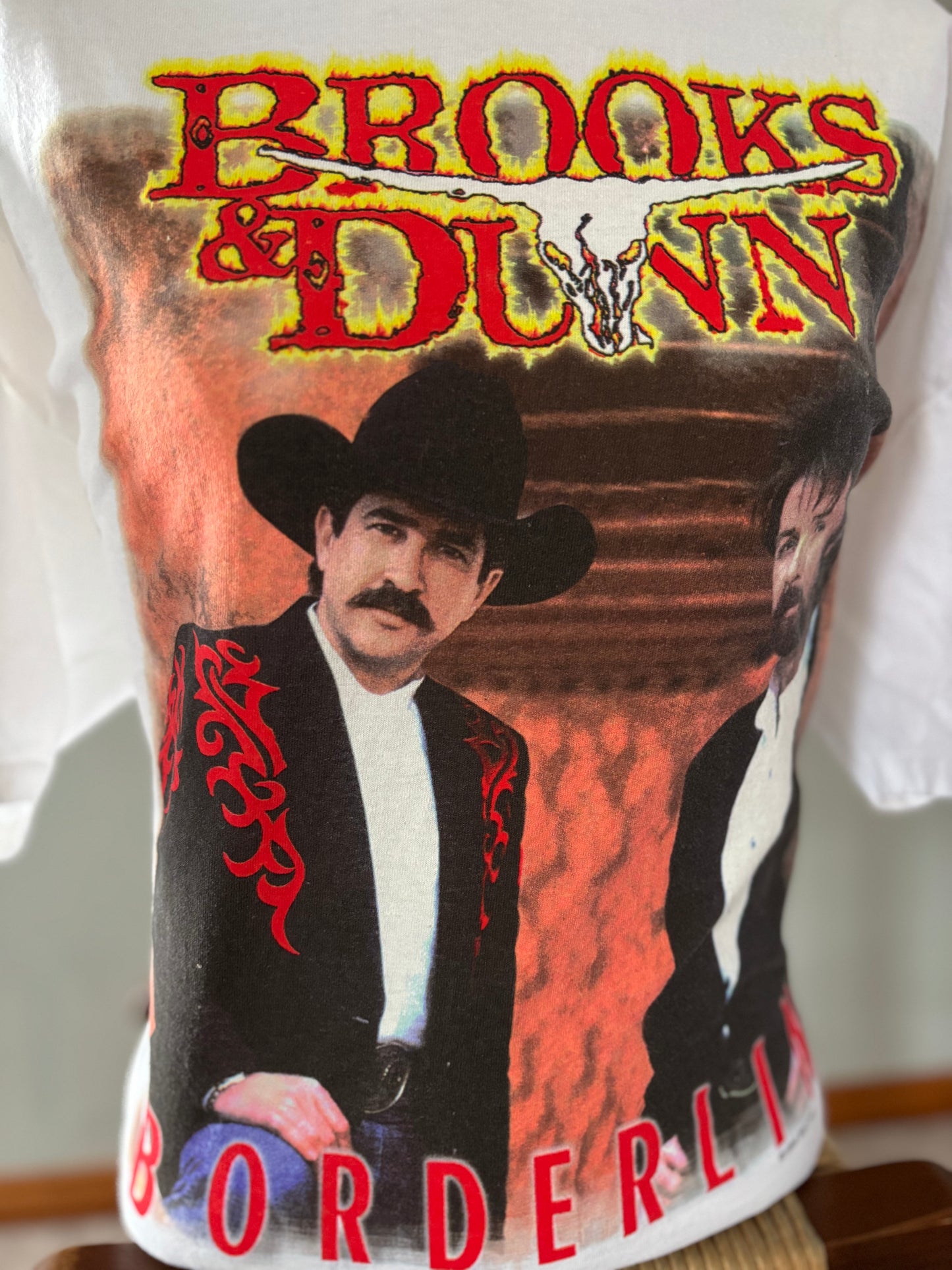 Vintage 1996 Brooks & Dunn Borderline XL – Country Music Graphic Tee – Delta Made USA