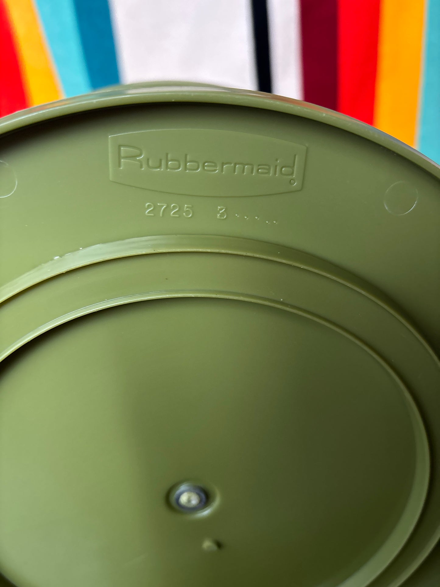 Vintage 1970s Rubbermaid Avocado Green Lazy Susan Canister Set | 5 Piece Revolving Kitchen Organizer | Retro MCM Storage Carousel