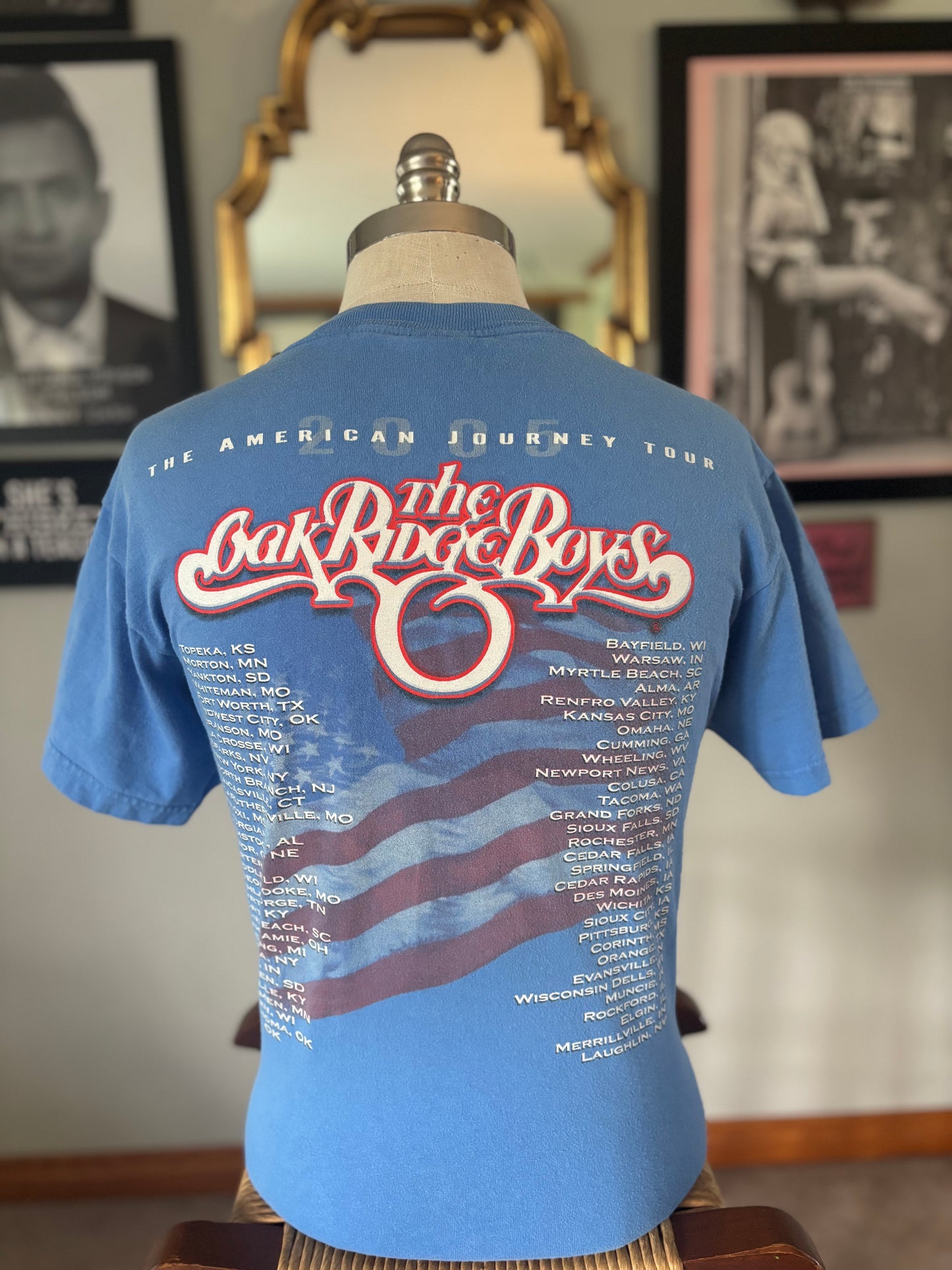 Vintage 2005 Oak Ridge Boys American Journey Tour T-Shirt | Medium | Country Music