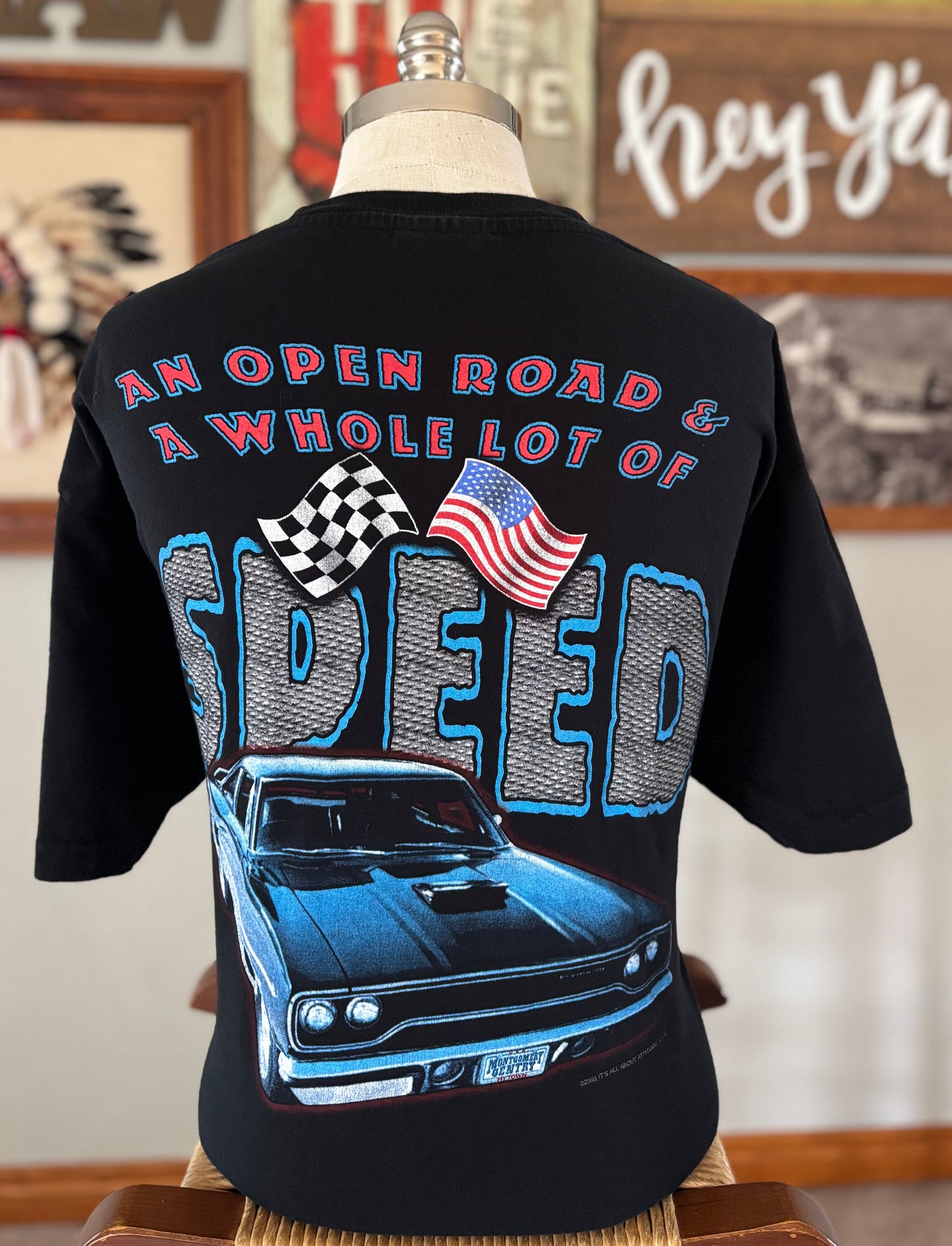 Vintage 2003 Montgomery Gentry Speed T Shirt | Country Music | Double Sided Graphic