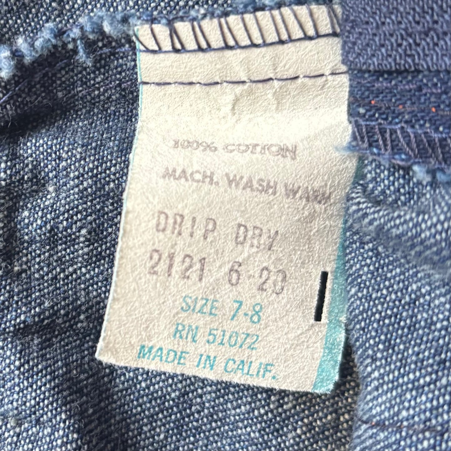 60’s Vintage Western Women’s Wide Leg Denim Gaucho Culotte Pants | Made In California