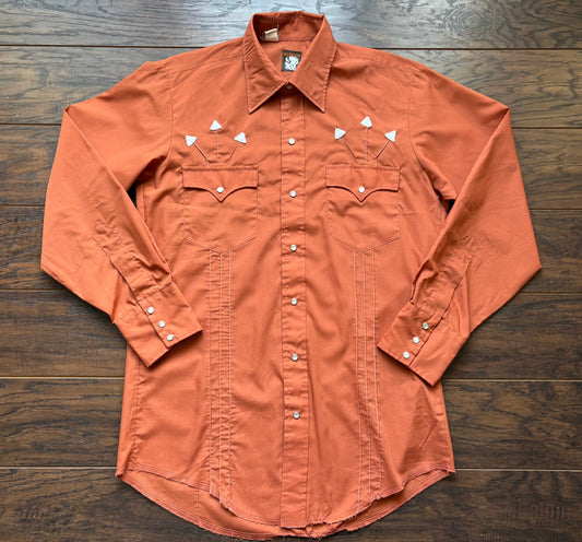 Vintage Western Men’s Karman Shirt with Embroidered Arrows