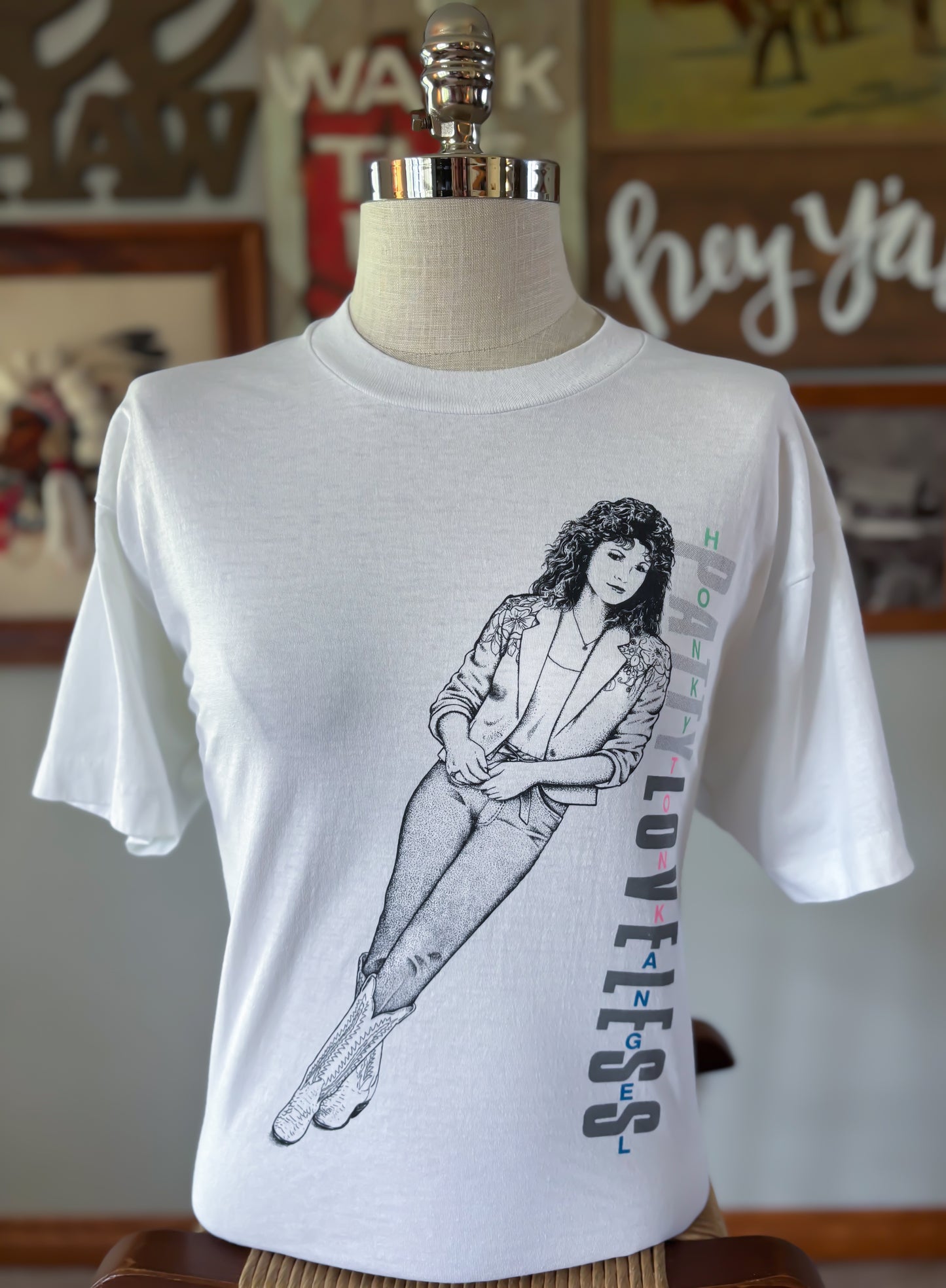 Vintage 1988 Patty Loveless Honky Tonk Angels T-Shirt XL Screen Stars Best USA Country Concert Single Stitch
