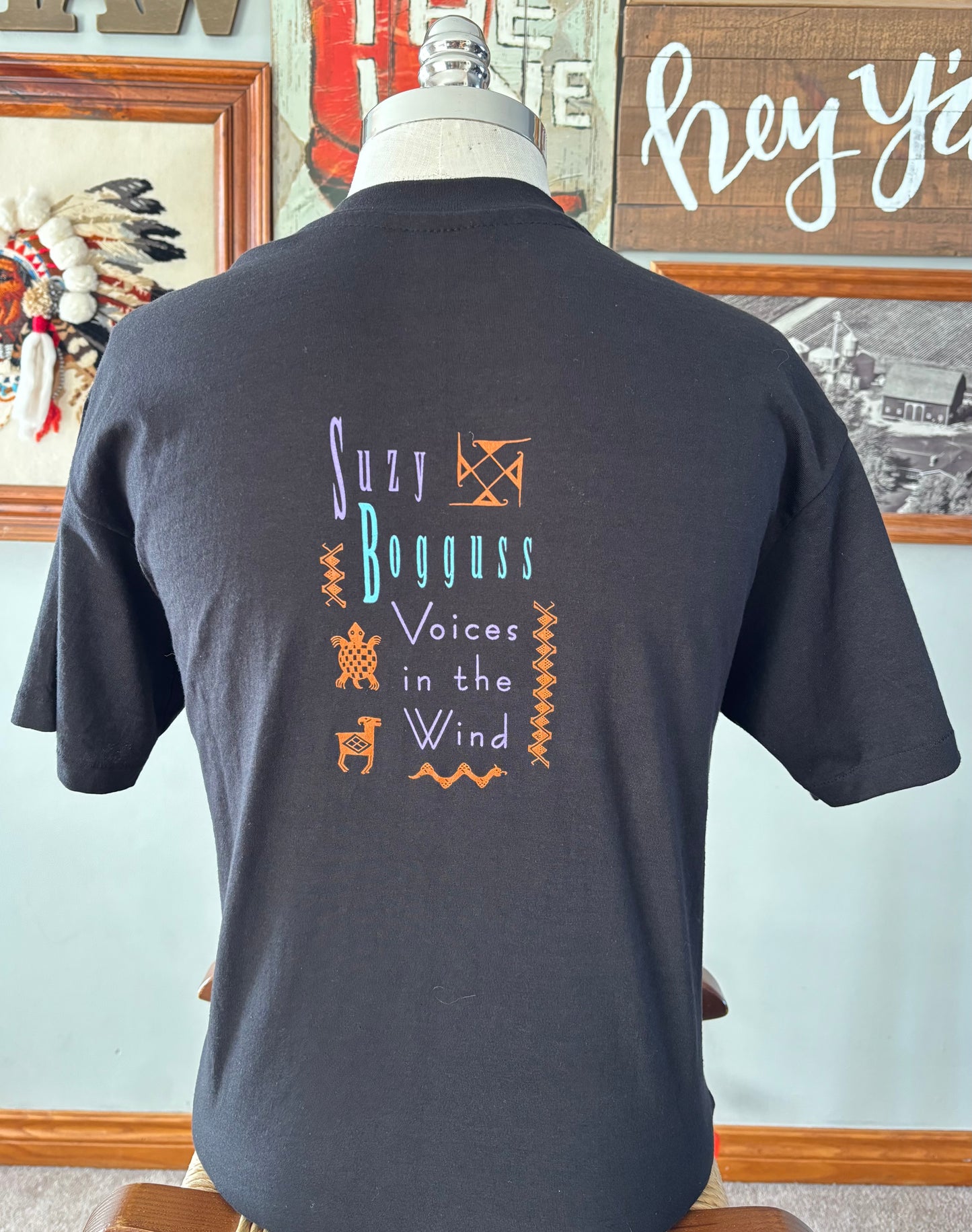 Vintage 1990s Suzy Bogguss Country Concert T Shirt | Voices in the Wind | Made in USA Countr | Large