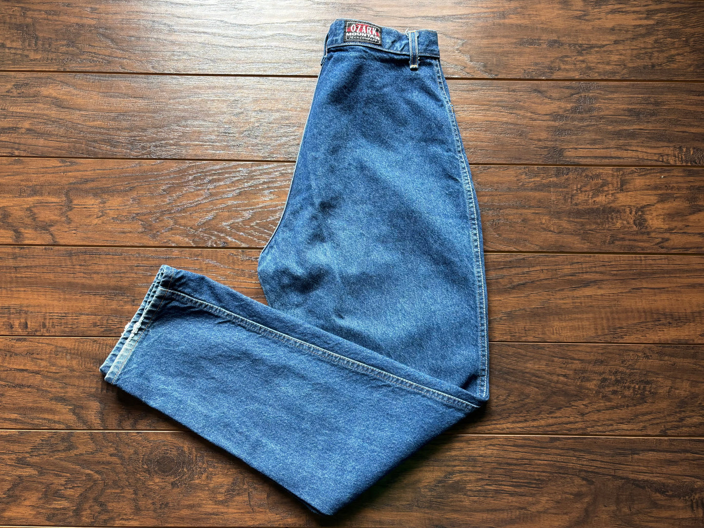 Vintage Western Women’s Ozark Mountain Jean Company Bareback Jeans with Western Trim