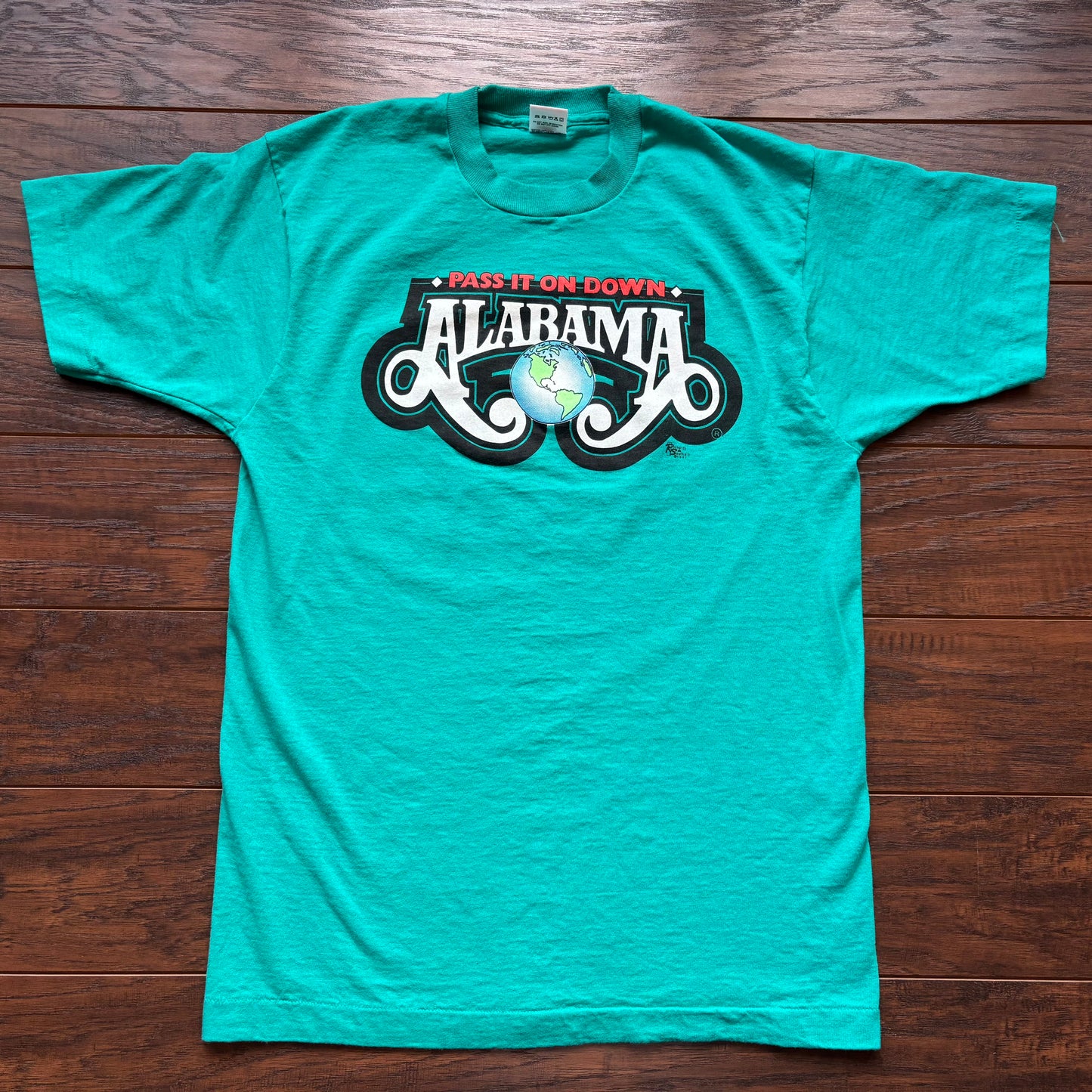 1991 Vintage Western Alabama “Pass It On Down” Tour Country Concert T-Shirt | Made in USA