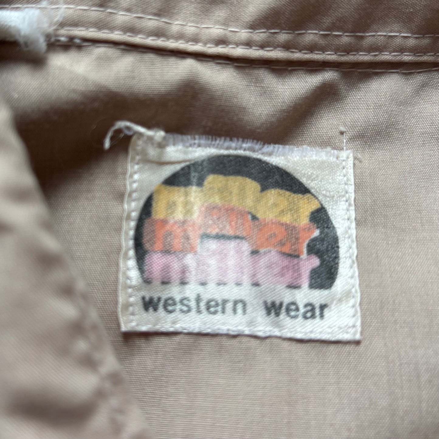 70’s Vintage Western Men’s Miller Snap Button Shirt with Embroidered Flowers