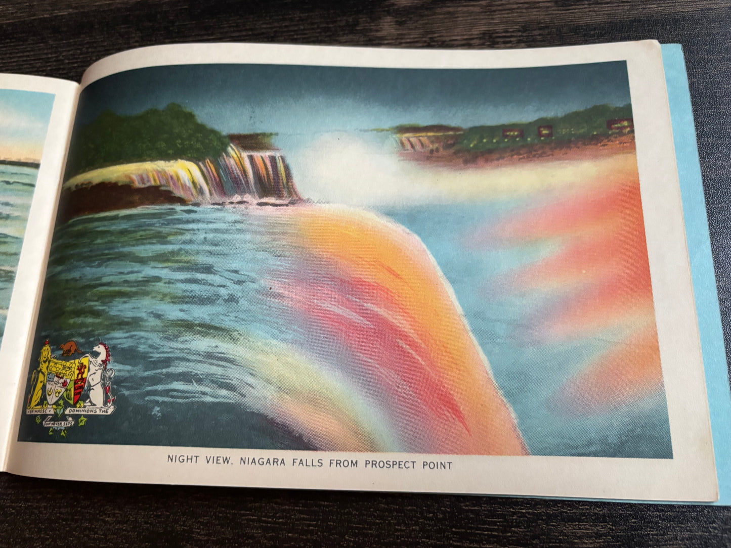 1948 Niagara Falls Canada Colored Pictures & Story Souvenir Book F.H. Leslie