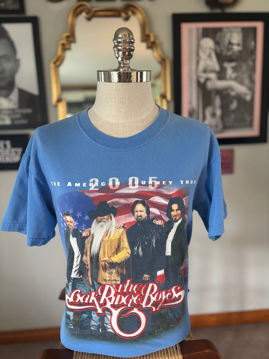 Vintage 2005 Oak Ridge Boys American Journey Tour T-Shirt | Medium | Country Music
