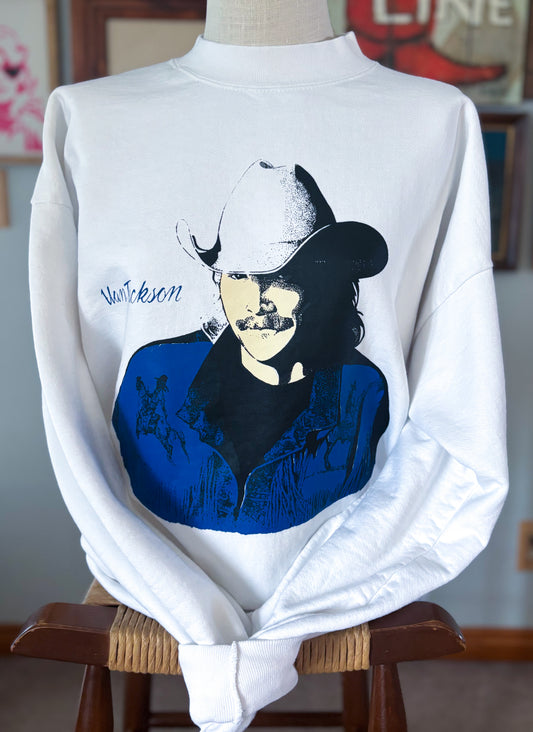 Vintage 90s Alan Jackson Sweatshirt XXL USA Made Country Music Crewneck