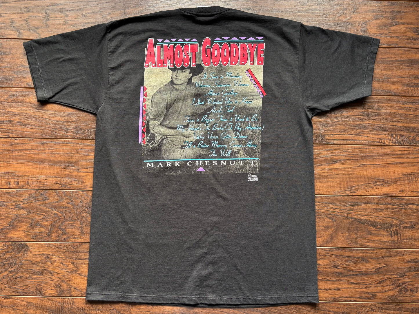 1993 Vintage Western Mark Chesnutt “Almost Goodbye” Country Concert T-Shirt