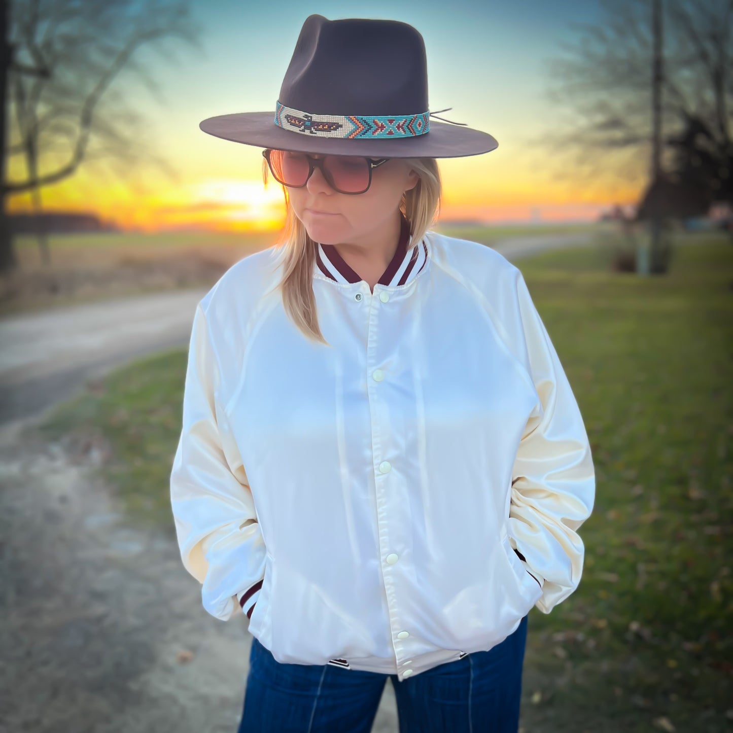 Vintage Western George Jones Show Country Concert Bomber Jacket