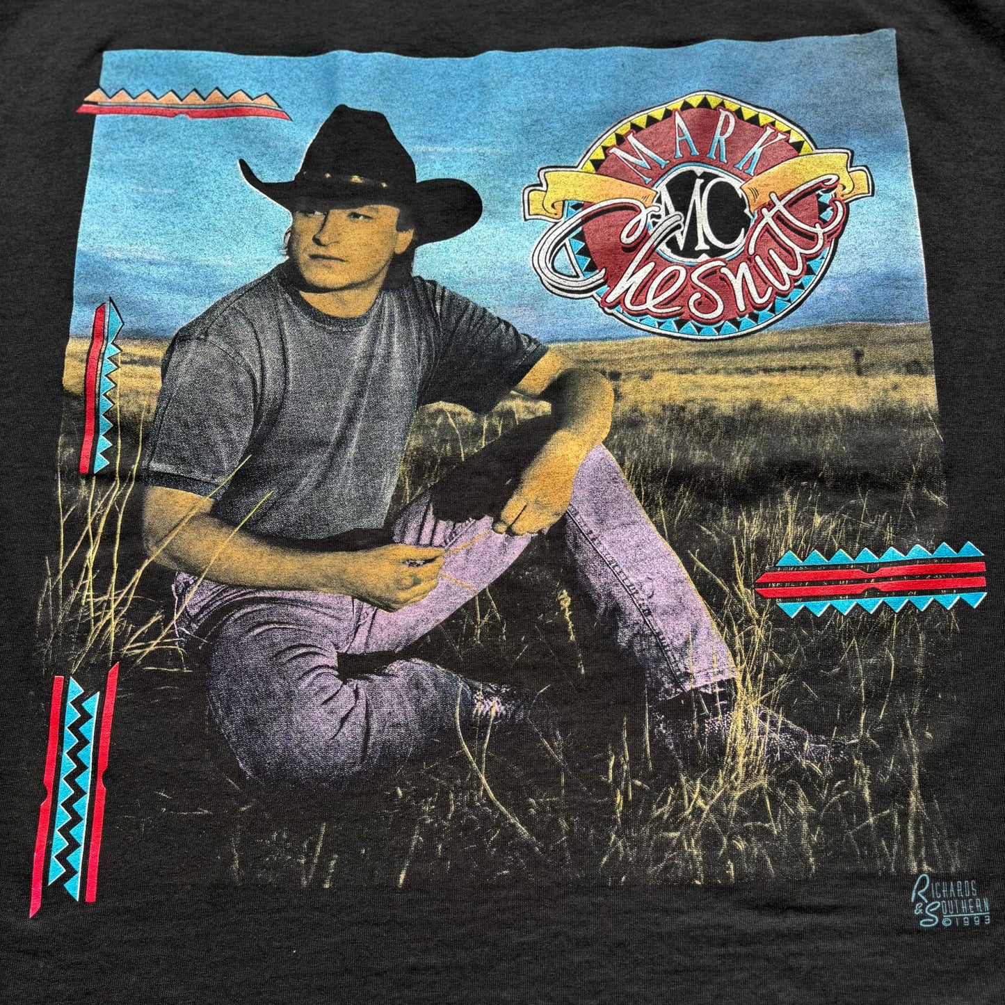 1993 Vintage Western Mark Chesnutt “Almost Goodbye” Country Concert T-Shirt