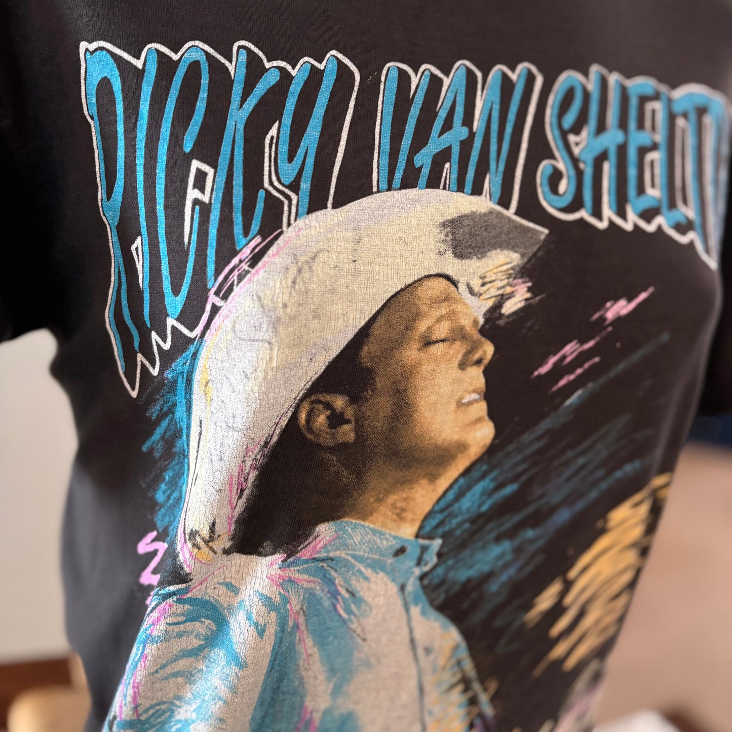 Vintage 1990s Ricky Van Shelton Tour T Shirt | Rare 90s Country Music Tee | Screen Stars Best USA | Nashville Country Shirt