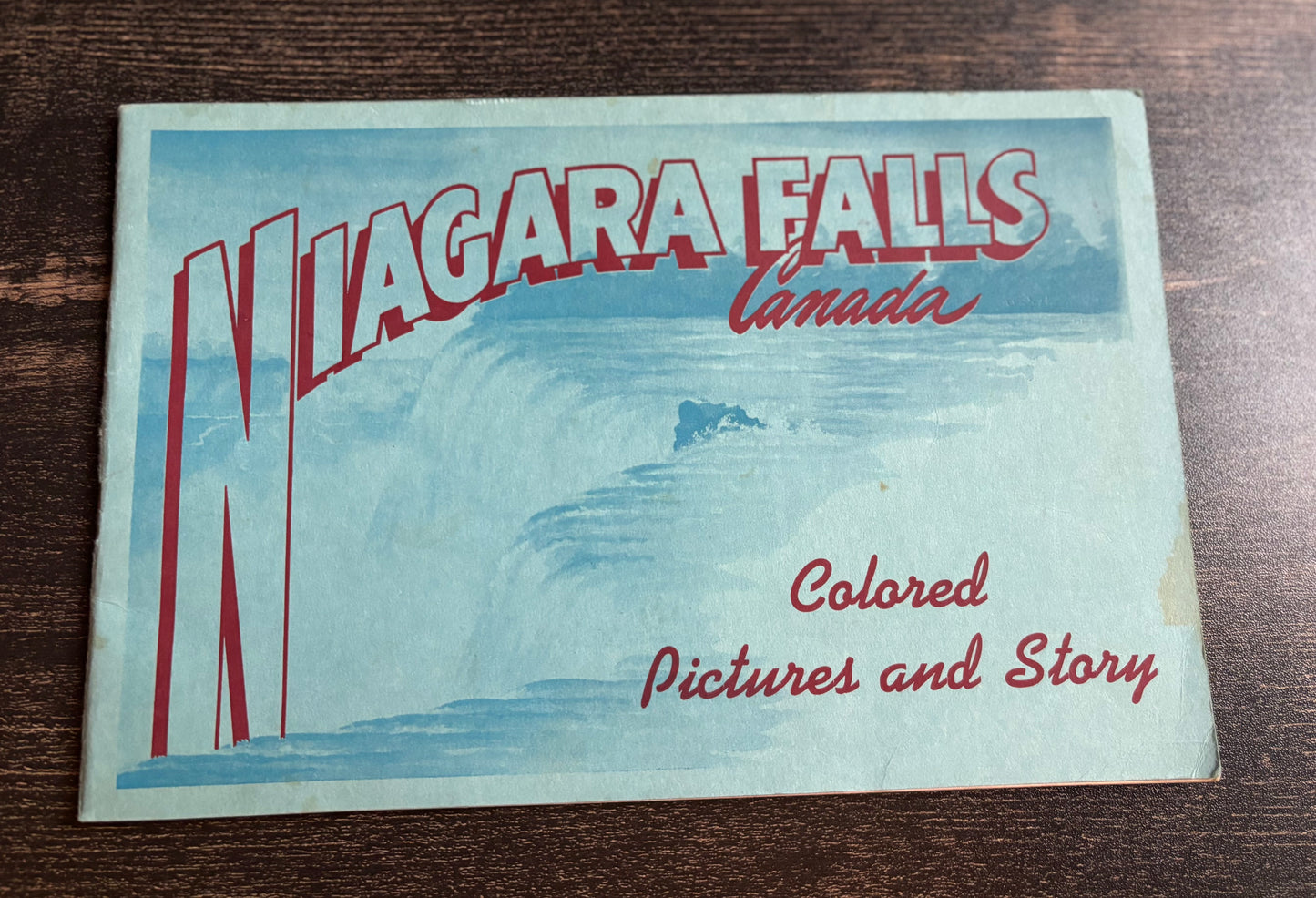 1948 Niagara Falls Canada Colored Pictures & Story Souvenir Book F.H. Leslie
