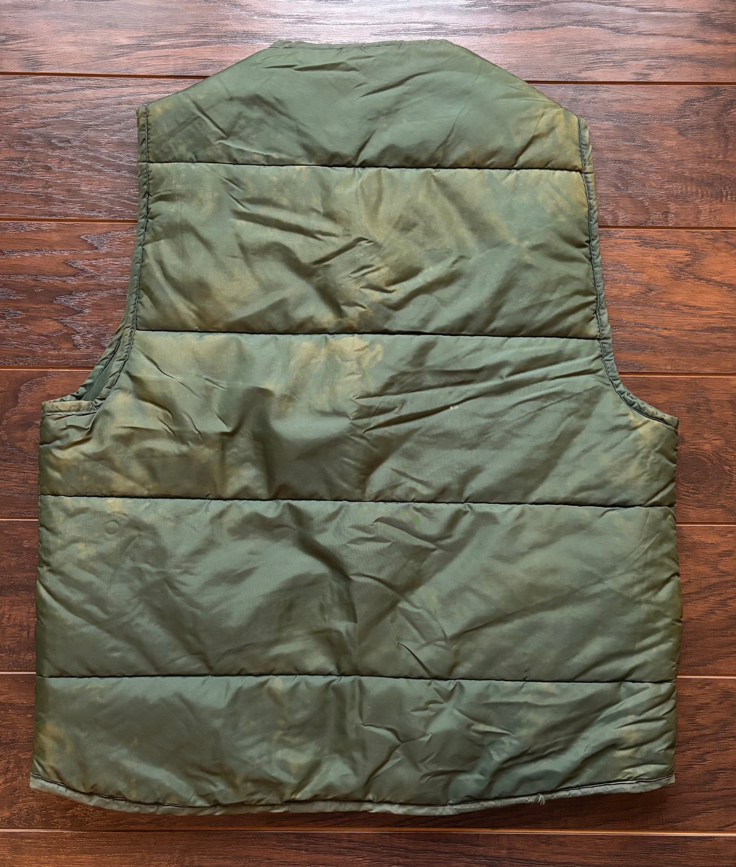 70’s Vintage King Louie Nylon Puffer Vest with 4x4 Livestock Feeds| Made in USA